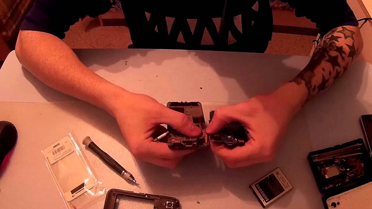 Замена тачскрина самсунг GT-S5830 [Video #38] - YouTube