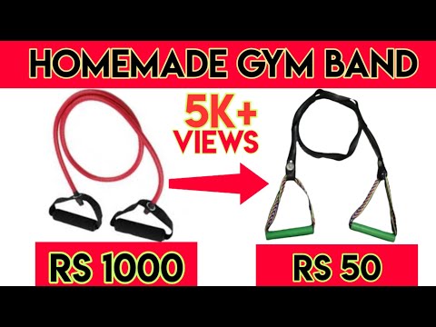 How to make Resistance Band at Home || Homemade Rubber Band Gym || Yz Fitness