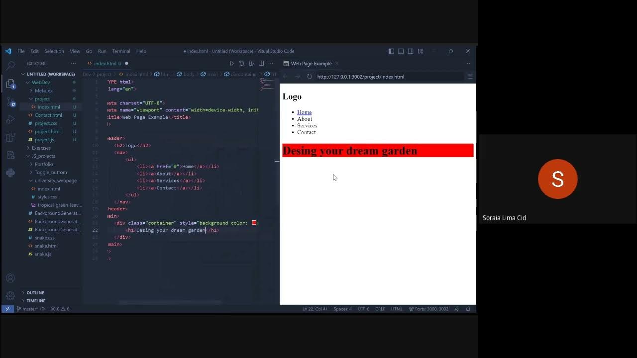 Creating a simple webpage using HTML and CSS (Part 1) by Soraia Lima ...