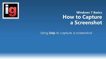 How to Capture a Screen Shot with the Snipping Tool in Windows 7