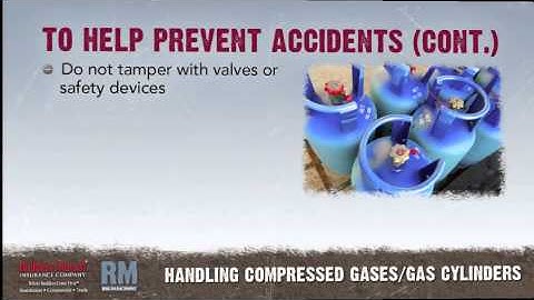Toolbox Talk: Compressed Gases & Gas Cylinders