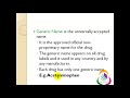 Pharmacology| Drug names