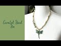 Curated bead box ponds and lily pads unboxing and necklace diy tutorial 
