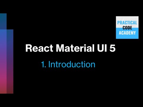 React Material UI 5 1-Introduction