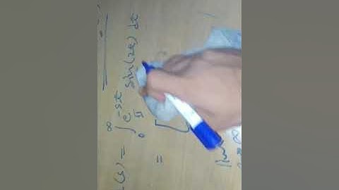 Laplace Transform of f(t) = sin(2t)