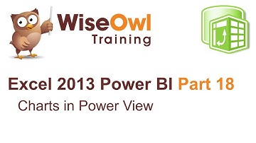 Excel 2013 Power BI Tools Part 18 - Charts in Power View