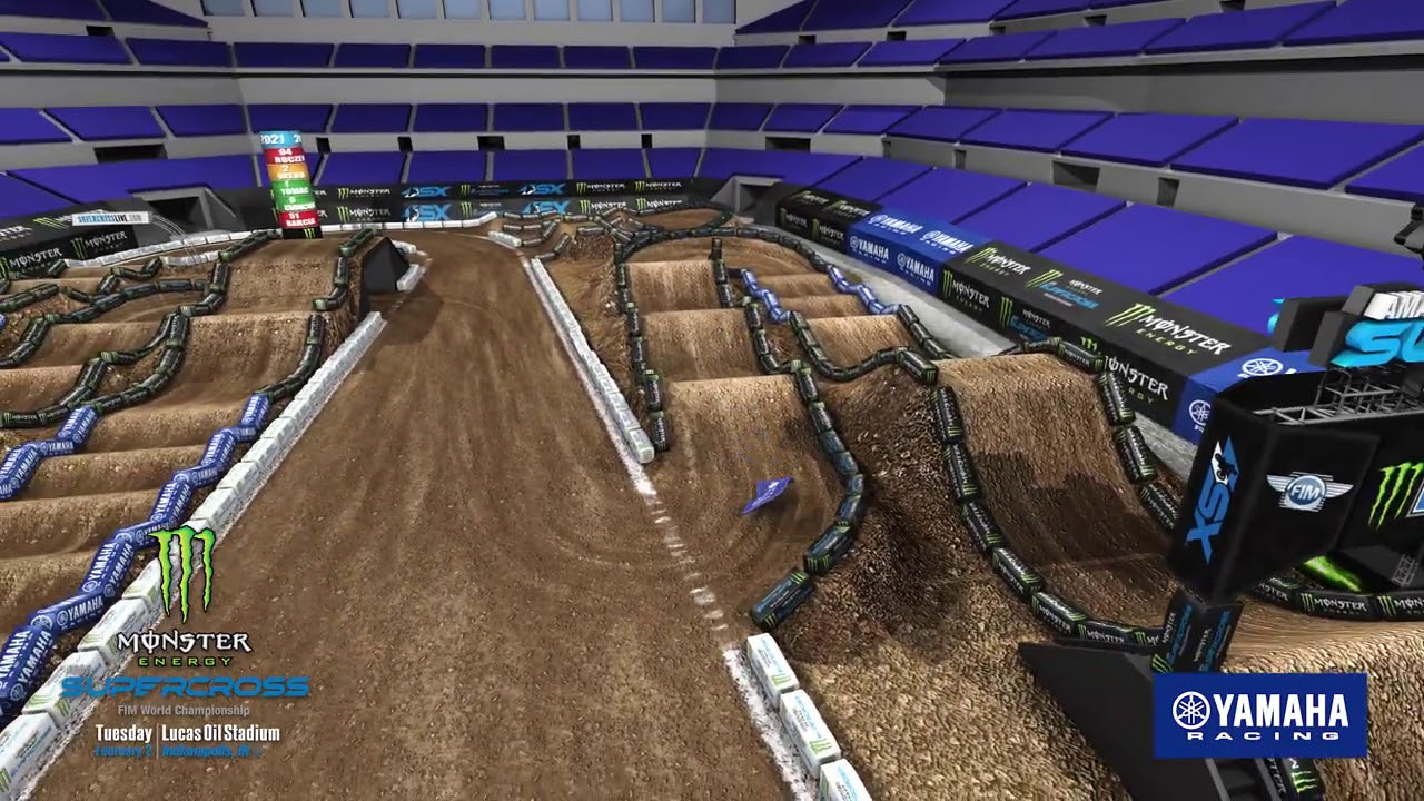 2021 Supercross Round 5 Yamaha Animated Track Map