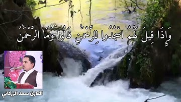 القارئ سعد الزركاني جواب البيات