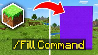 How to Use Fill Command in Minecraft Java / Bedrock