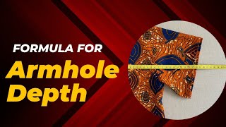 How to Calculate the Perfect Armhole Depth | Fashion Formula