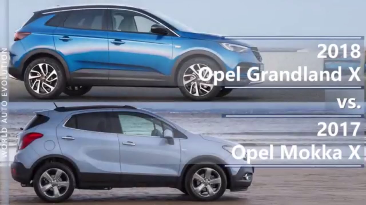 18 Opel Grandland X Vs 17 Opel Mokka X Technical Comparison Youtube