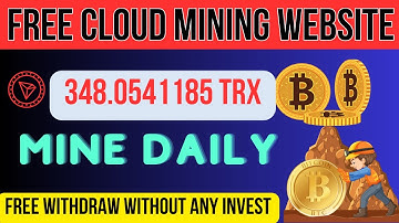 New Free Cloud Mining Website || New Free Bitcoin Mining Site 2023 || E 4 Earning