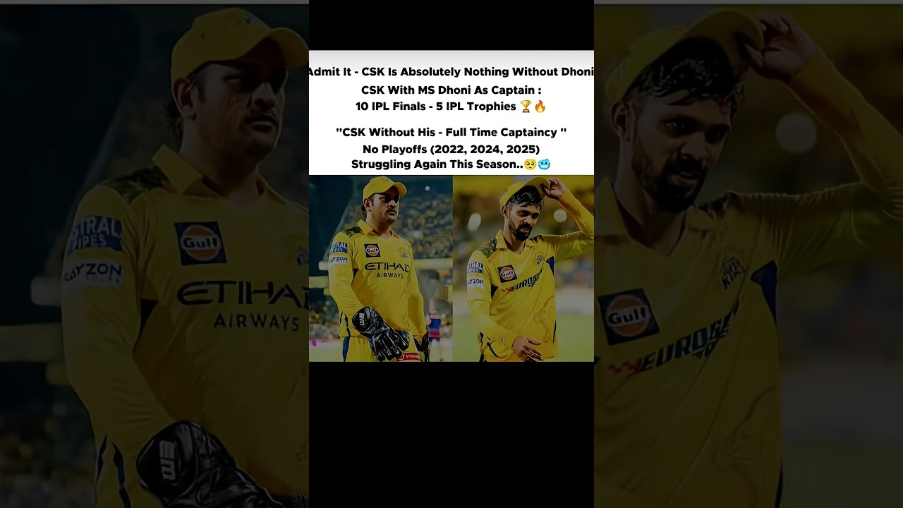 ⁣The HARSH Reality of Chennai Super Kings! 📉(No Dhoni = No Playoffs) #trending #cricket #msdhoni #csk