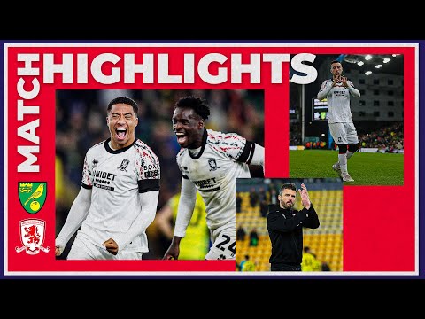 Norwich Middlesbrough Goals And Highlights