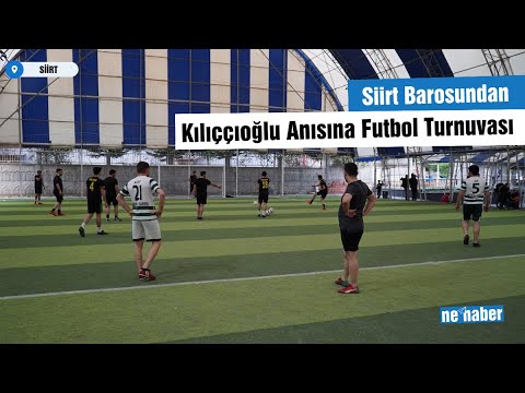 Siirt Barosundan Kılıççıoğlu Anısına Futbol Turnuvası