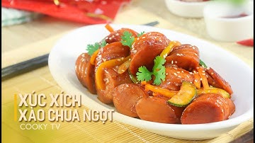 #CookyVN - Cách làm XÚC XÍCH XÀO CHUA NGỌT đơn giản tiện lợi nhưng vẫn thơm ngon bất ngờ  - Cooky TV