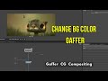 How to Change BG color in Gaffer | Compositing CG Render