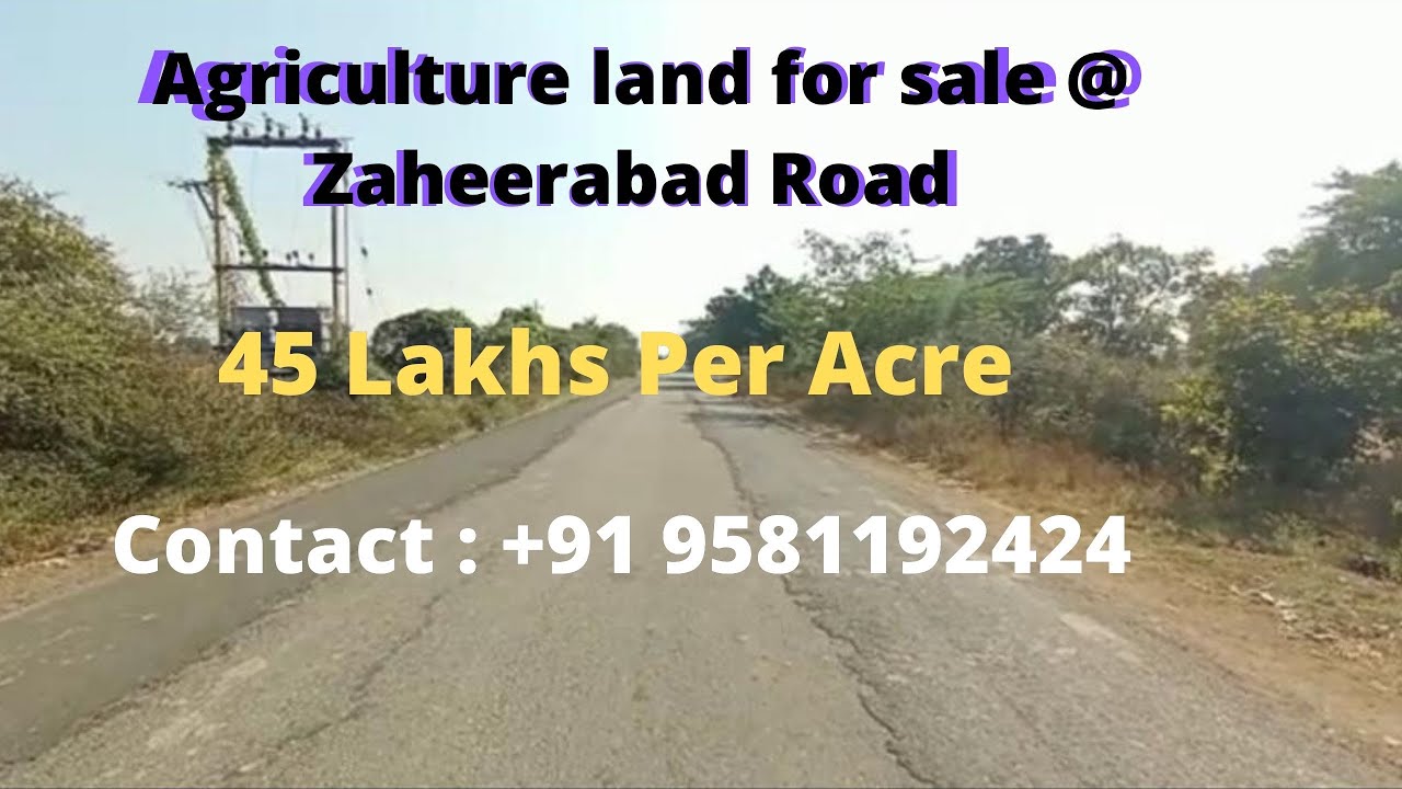 Agriculture land for sale near Hyderabad Zaheerabad Road Farmland