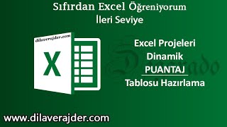 Excel Dinamik Aylık Puantaj Tablosu Hazırlama