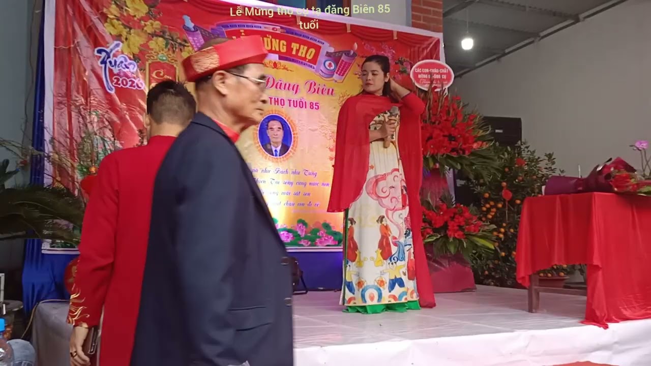 Lễ Mừng thọ cụ tạ đăng Biên 85 tuổi chúc cụ Luôn mạnh khỏe sống Lâu cùng con cháu 