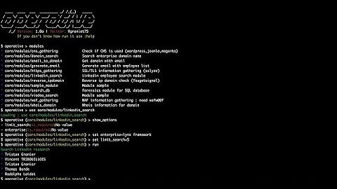 How to Install Operative Framework for Info Gathering and Fingerprinting in Kali Linux