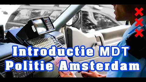 Introductie Mobiele Data Terminal (MDT)  Politie Amsterdam 1991