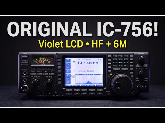 Icom IC-756 from 1997 | Original HF/6M Transceiver with Violet