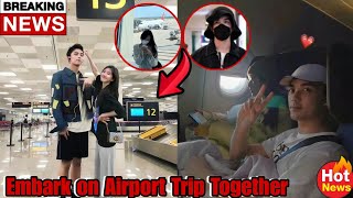 On the Go Romance: Zhao Lusi and Leo Wu Airport Journey Defines Couple Goals.✈️🤗 | Save Journey.