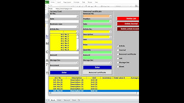 Creating stock program 50 000 article and 50 000 storage bins in Excel VBA   vvv