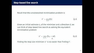 Lecture 6: Armijo condition