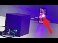 IPHONE XS VS LASER CUBE! MINI-DEATHSTAR INSANITY!