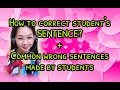 How to correct students sentence  homebased online english  esl teaching
