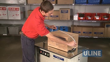 How to Set Up & Operate the Uline H-959 Poly Strapping Machine