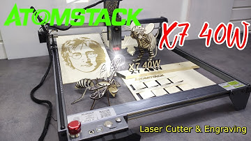 New Strong Atomstack X7 40W Ultra-thin Laser Cutter & Engraving 410x400mm