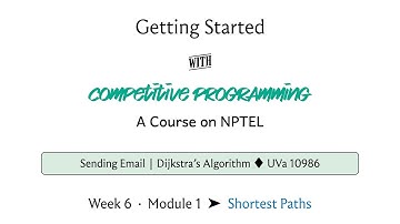 mod06lec30 - SSSP and Dijkstra