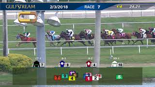 Gulfstream Park Carrera 7 - 3 de Febrero 2018