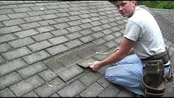 How to remove shingles to do a repair 