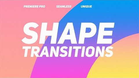 Shape Transitions After Effects Templates