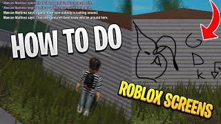 How To Make Roblox Roleplay Screens *QUICK AND EASY*