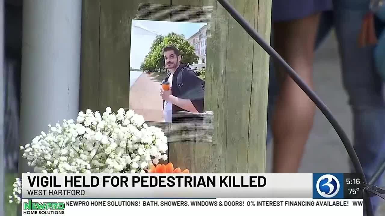 Vigil held for man hit and killed by car in West Hartford earlier this ...