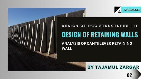 2. Analysis of Cantilever retaining wall
