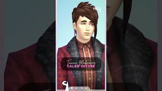 Re-creating Sims 4 Townies: Caleb Vatore #sims #sims4 #shorts #thesims4 #sims4build