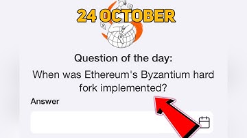 Time Farm Answer Today | When was Ethereum