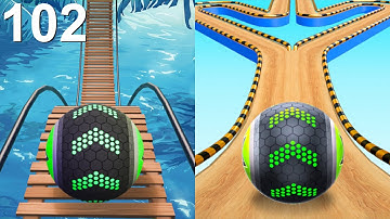 Going Balls Speedrun, Grappige Fails vs. Uitdaging, Portal Run, Moeilijk Level Android, iOS Gamep...