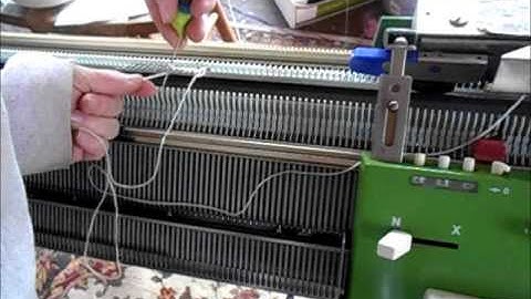 Japanese cast ons for Passap machines part 3  chain stitch