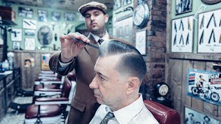 ASMR BARBER  The Sopranos inspired Haircut  Mobster Vibes
