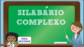 Silabário Complexo Para Decorar - Vila Educativa