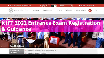 🎓 NIFT 2022 Entrance Exam Registration & Guidance - Steps to Apply 2022 | SILICA Institute