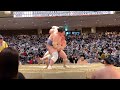 【4K 60fps】大相撲令和三年五月場所十四日目　照ノ富士対遠藤　東側