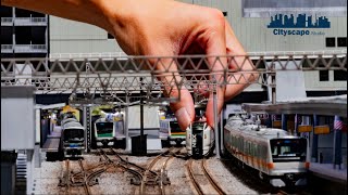 【Diorama】Making The World Busiest Station Shinjuku Station in 1/150scale【Platform Section】